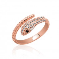 Gümüş Rose Yılan Yüzük Gümüş Rose Yılan Yüzük