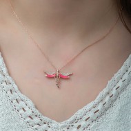 Gümüş Yusufçuk Bayan Kolye Gümüş Yusufçuk Bayan Kolye