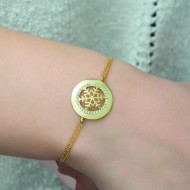 Gümüş Gold Kar Tanesi Bayan Bileklik Gümüş Gold Kar Tanesi Bayan Bileklik