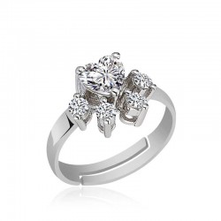 Gümüş Beyaz Kedi Patisi Yüzük Gümüş Beyaz Kedi Patisi Yüzük