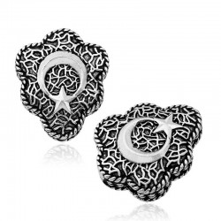 Gümüş İşlemeli Ay Yıldız Tesbih İmamesi Gümüş İşlemeli Ay Yıldız Tesbih İmamesi