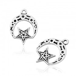 Gümüş İşlemeli Ay Yıldız Tesbih Püskülü Gümüş İşlemeli Ay Yıldız Tesbih Püskülü