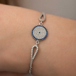 Gümüş Nazar Bayan Bileklik