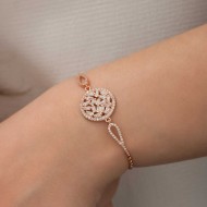 Gümüş Rose Baget Taşlı Bileklik Gümüş Rose Baget Taşlı Bileklik
