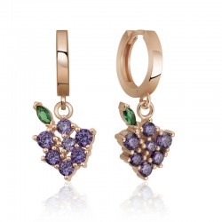 Gümüş Üzüm Figürlü Meyve Küpe Gümüş Üzüm Figürlü Meyve Küpe