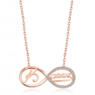 Gümüş Rose Sonsuzluk Kemal Atatürk Bayan Kolye Gümüş Rose Sonsuzluk Kemal Atatürk Bayan Kolye