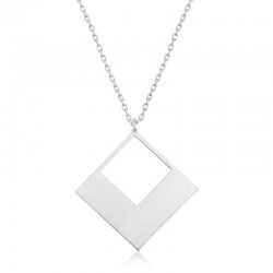 Gümüş Kare Bayan kolye Gümüş Kare Bayan kolye