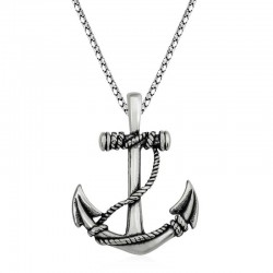 Gümüş Deniz Çapası Erkek Kolye Gümüş Deniz Çapası Erkek Kolye