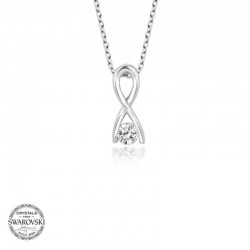 Swarovski Taşlı Gümüş Sonsuzluk Bayan Kolye