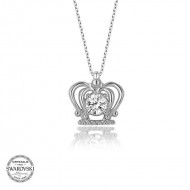 Swarovski Taşlı Gümüş Melek Bayan Kolye Swarovski Taşlı Gümüş Melek Bayan Kolye