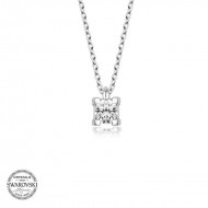 Swarovski Taşlı Gümüş Tektaş Bayan Kolye Swarovski Taşlı Gümüş Tektaş Bayan Kolye