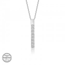 Swarovski Taşlı Gümüş Yeditaş Bayan Kolye