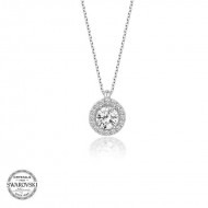 Swarovski Taşlı Gümüş Tektaş Bayan Kolye Swarovski Taşlı Gümüş Tektaş Bayan Kolye