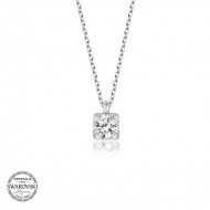 Swarovski Taşlı Gümüş Tektaş Bayan Kolye Swarovski Taşlı Gümüş Tektaş Bayan Kolye