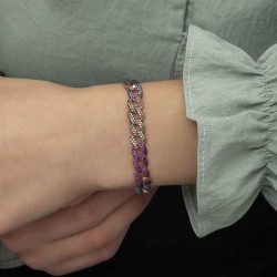 Gümüş Renkli Taşlı Gurmet Bayan Bileklik Gümüş Renkli Taşlı Gurmet Bayan Bileklik