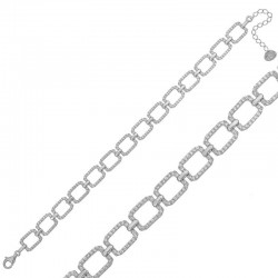 Gümüş Kare Taşlı Bayan Bileklik Gümüş Kare Taşlı Bayan Bileklik