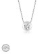 Peraland - Swarovski Taşlı Gümüş Çember Tektaş Bayan Kolye Swarovski Taşlı Gümüş Çember Tektaş Bayan Kolye