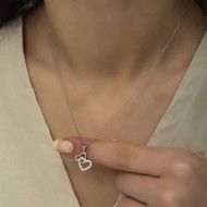 Gümüş Kalp Bayan Kolye Gümüş Kalp Bayan Kolye