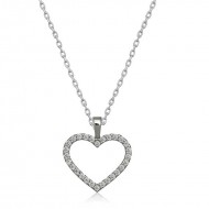 Gümüş Kalp Bayan Kolye Gümüş Kalp Bayan Kolye