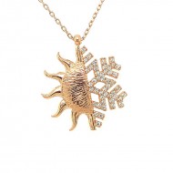 Gümüş Rose Güneş Kartanesi Bayan Kolye Gümüş Rose Güneş Kartanesi Bayan Kolye