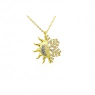Gümüş Gold Güneş Kartanesi Bayan Kolye Gümüş Gold Güneş Kartanesi Bayan Kolye