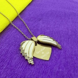 Gümüş Rose Kalpli İsimli Bayan Kolye Gümüş Rose Kalpli İsimli Bayan Kolye