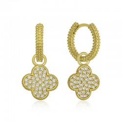 Gümüş Halka Yonca Bayan Küpe Gümüş Halka Yonca Bayan Küpe