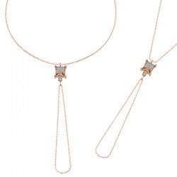 Gümüş Rose Zültanit Taşlı Kare Şahmeran Gümüş Rose Zültanit Taşlı Kare Şahmeran