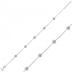 Gümüş Beyaz Toplu Bayan Bileklik Gümüş Beyaz Toplu Bayan Bileklik