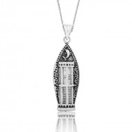 Gümüş Cevşen Dualı Silindir Kolye