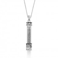 Gümüş Minare Cevşen Dualı Kolye Gümüş Minare Cevşen Dualı Kolye