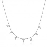 Gümüş Atatürk Yazılı Bayan Kolye Gümüş Atatürk Yazılı Bayan Kolye