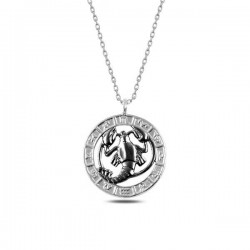 Gümüş Yengeç Burcu Kolye Gümüş Yengeç Burcu Kolye