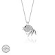 Peraland - Swarovski Taşlı Gümüş Balık Bayan Kolye Swarovski Taşlı Gümüş Balık Bayan Kolye