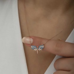 Gümüş Mikail Meleği Bayan Kolye Gümüş Mikail Meleği Bayan Kolye