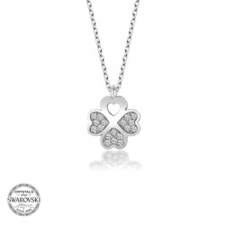 Swarovski Taşlı Gümüş Yonca Bayan Kolye Swarovski Taşlı Gümüş Yonca Bayan Kolye