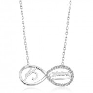 Gümüş Sonsuzluk Kemal Atatürk Bayan Kolye Gümüş Sonsuzluk Kemal Atatürk Bayan Kolye