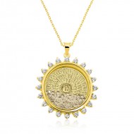 Gümüş Gold Esmaül Hüsna Bayan Kolye Gümüş Gold Esmaül Hüsna Bayan Kolye