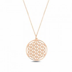 Gümüş Rose Yaşam Çiçeği Kolye Gümüş Rose Yaşam Çiçeği Kolye