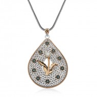 Gümüş İnci Çiçek Otantik Bayan Kolye Gümüş İnci Çiçek Otantik Bayan Kolye