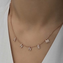 Gümüş Rose Annem Yazılı Bayan Kolye Gümüş Rose Annem Yazılı Bayan Kolye