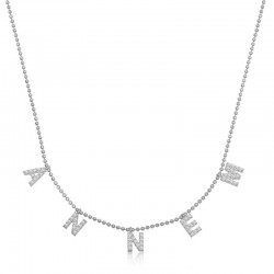 ​Gümüş Annem Yazılı Bayan Kolye