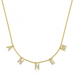 Gümüş Gold Annem Yazılı Bayan Kolye Gümüş Gold Annem Yazılı Bayan Kolye