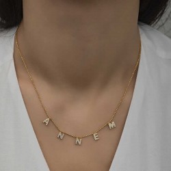 Gümüş Gold Annem Yazılı Bayan Kolye Gümüş Gold Annem Yazılı Bayan Kolye