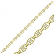 Gümüş Gold Oval Su Yolu Bayan Bileklik Gümüş Gold Oval Su Yolu Bayan Bileklik