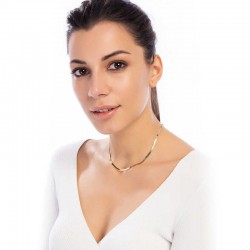 ​Gümüş İtalyan Yassı Ezme Zincir