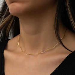 Gümüş Omega Choker Zincir Gümüş Omega Choker Zincir