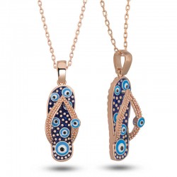 Gümüş Rose Nazar Parmak Arası Terlik Kadın Kolye Gümüş Rose Nazar Parmak Arası Terlik Kadın Kolye