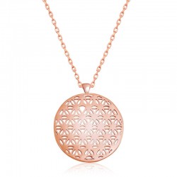 Gümüş Rose Yaşam Çiçeği Kolye Gümüş Rose Yaşam Çiçeği Kolye