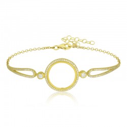 Gümüş Çeyrek Takılabilen Altın Kaplama Kadın Bileklik Gümüş Çeyrek Takılabilen Altın Kaplama Kadın Bileklik